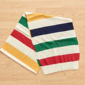 Hudson's Bay Company Long Scarf / 50% Wool / Iconic Stripes / HBC Point Blanket